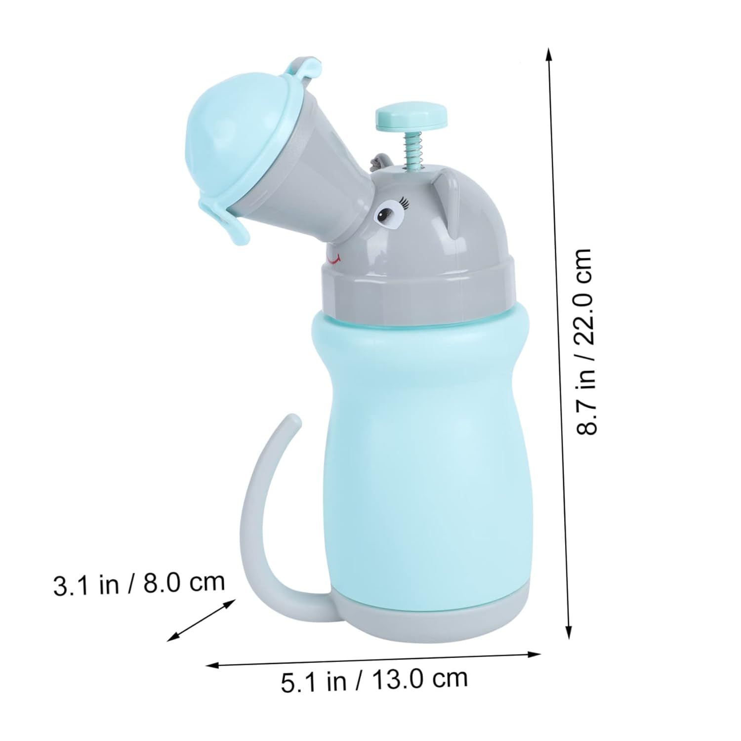 Kisangel 2 uds. Orinal de entrenamiento portátil para niños, orinal para orinal, inodoro de viaje, orina práctica para niños pequeños para botella