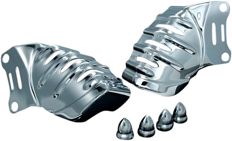 Kuryakyn 7789 Accesorio de acento de motocicleta cubiertas para pinzas Brembo para motocicletas Harley-Davidson 2006-19, cromadas, 1 par
