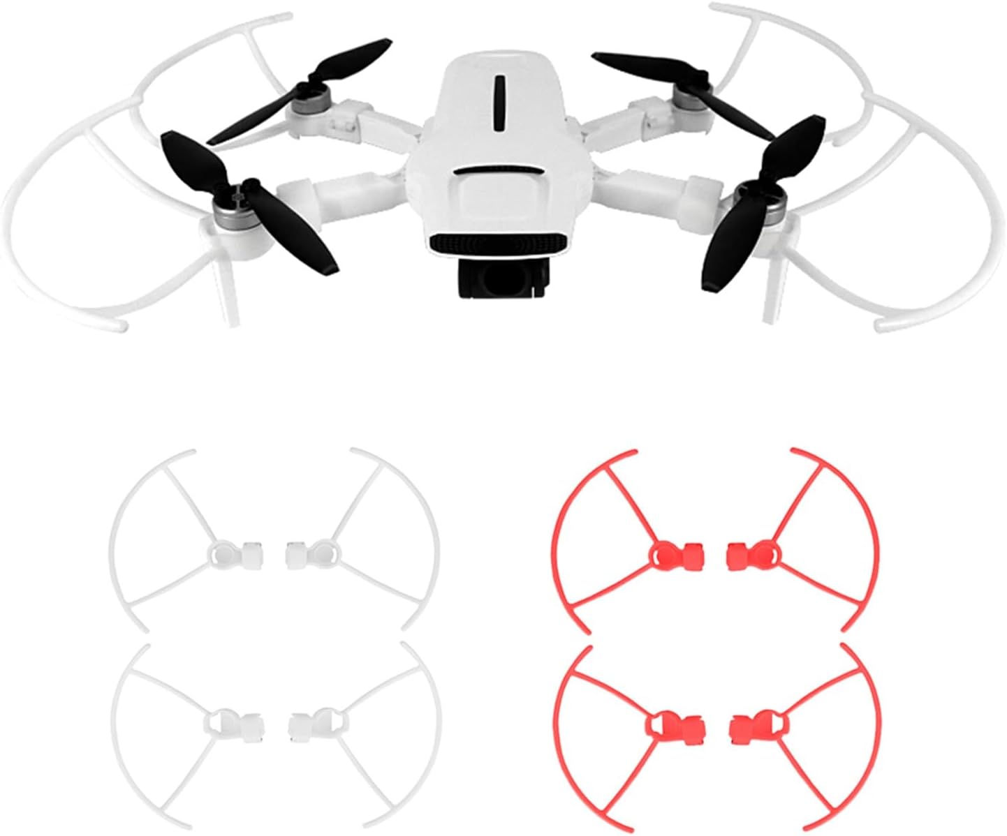 SeiZed 816 piezas de repuesto para hélices de dron, hélice CWCCW de liberación rápida para accesorios FIMI X8 Mini (Color blanco Combo 2)