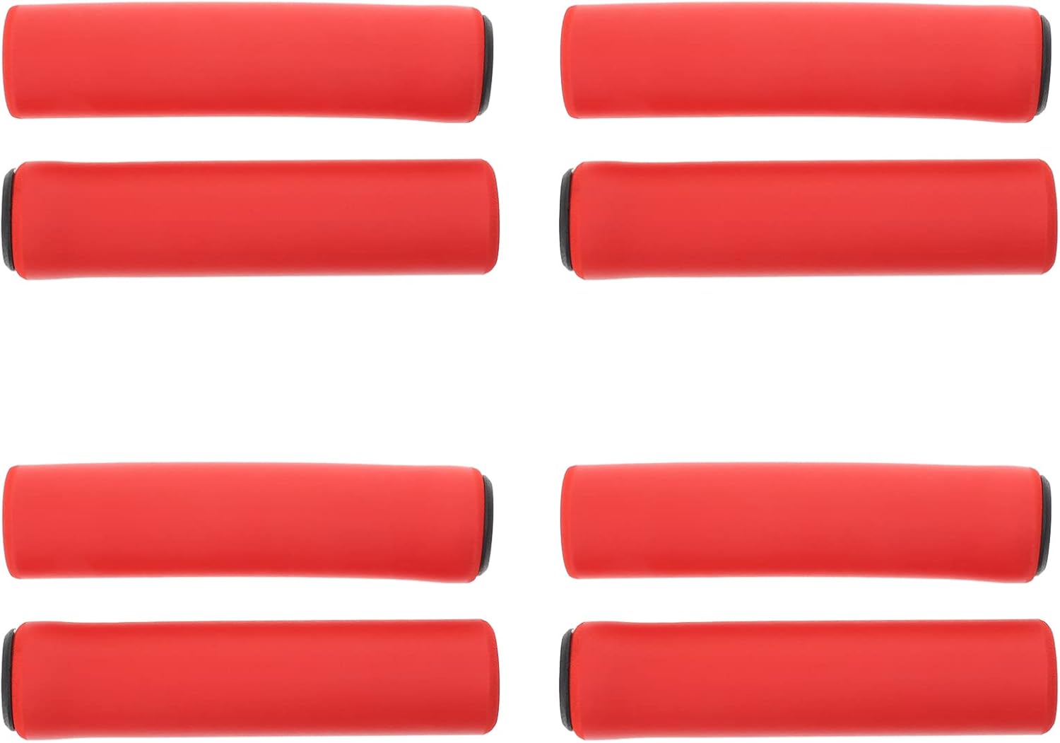 BESPORTBLE 4 pares de fundas universales de agarre de mano para motocicleta, cubiertas de esponja antideslizantes para manillar color negro
