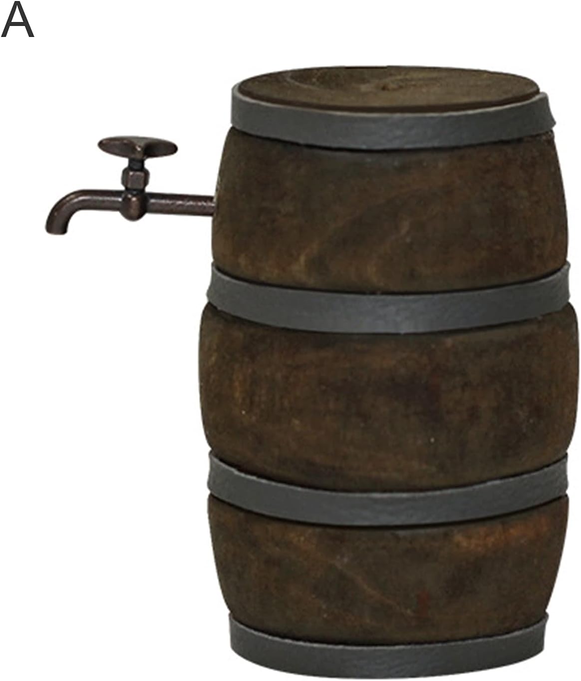 Mini barril de vino exquisita artesanía miniatura madera barril de vino tinto divertido A