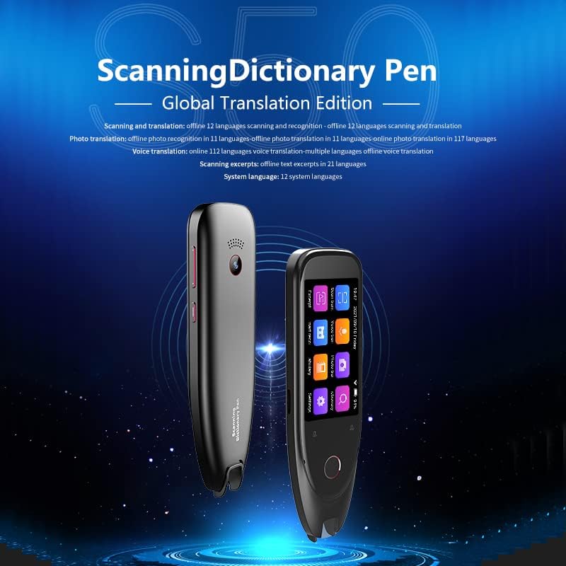 Lector de escaneo, lápiz, traductor de idiomas, lápiz inteligente, escáner de diccionario OCR en tiempo real, traducción en tiempo real, asistente
