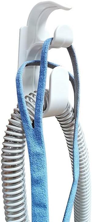 Soporte de manguera CPAP con función antidesenganche, colgador de manguera CPAP, antideslizante, autoadhesivo, universal