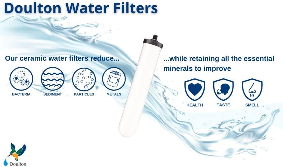 Doulton  W9223031  Filtro de agua potable UltraCarb SI Push Fit con reducción de escala. Compatible con Franke 03, 06 y Omni 4 en 1 grifo de