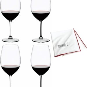 Riedel Vinum Bordeaux Grand Cru – Vasos (4 unidades) con paño de pulido (3 artículos) Riedel Vinum Bordeaux Grand Cru – Vasos (4 unidades) con paño de pulido (3 artículos)
