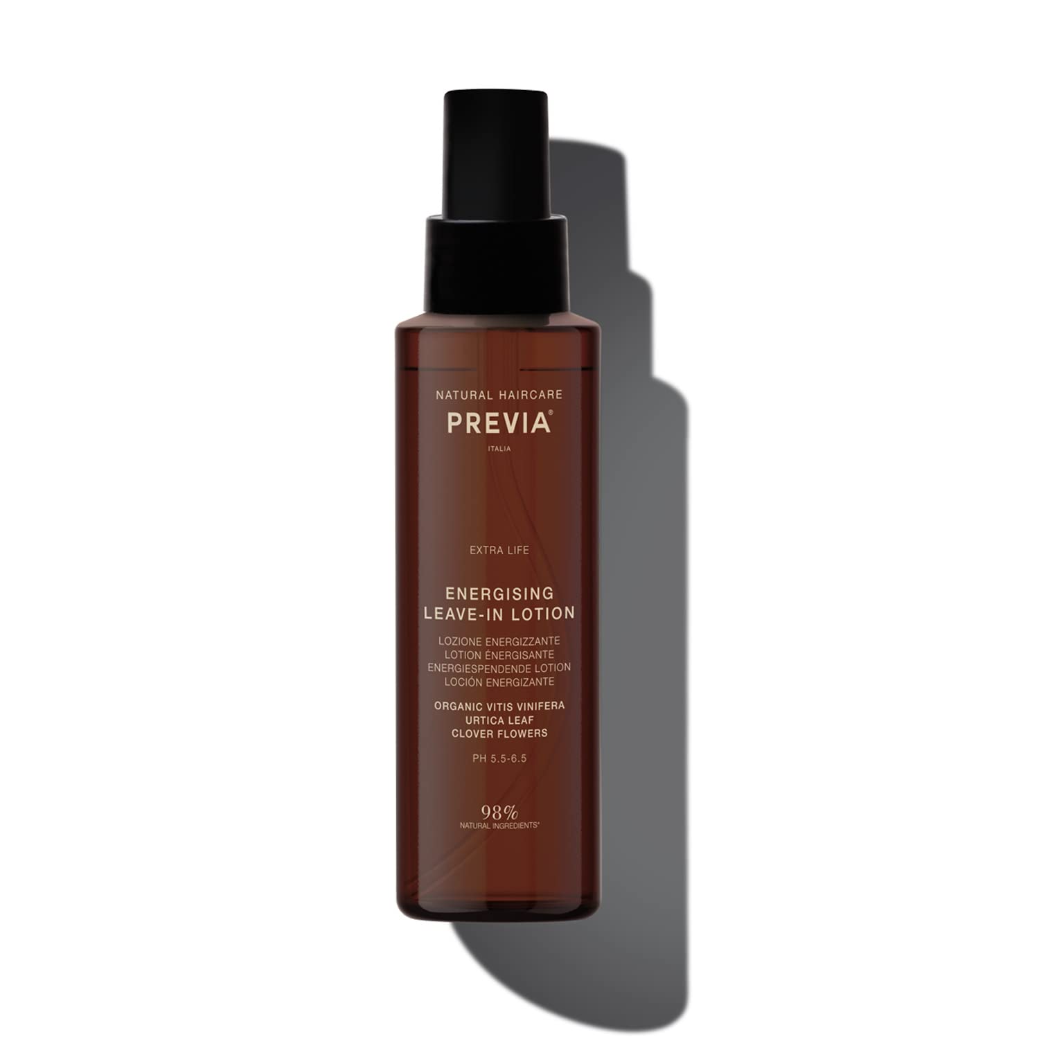 Previa Loción energizante sin enjuague, tratamiento de pérdida de cabello Extra Life con complejo de estimulación capilar 3HC, suero para adelgazar