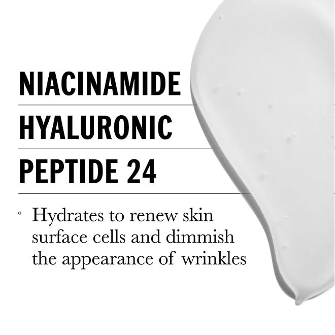 Olay Ultimate Niacinamide + Vitamin E + Peptide 24 Suero hidratante sin fragancia, 1.3 onzas líquidas (paquete de 2)