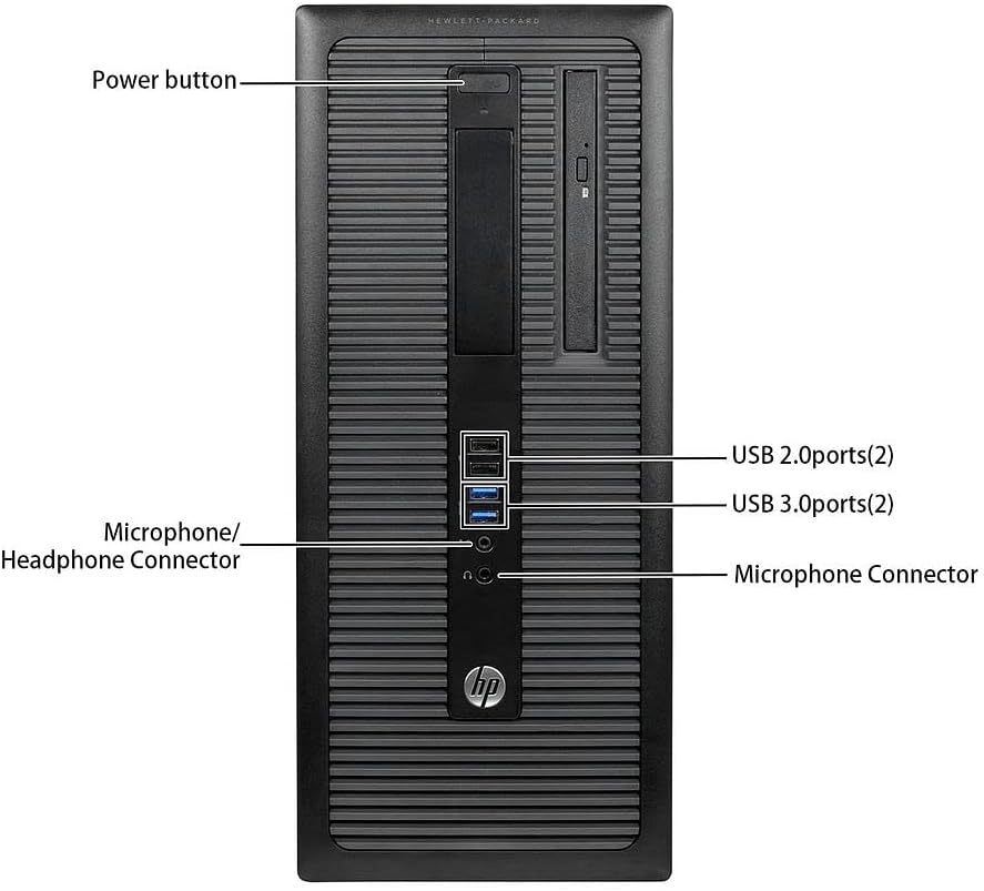 HP i7 ProDesk 600 G1 Tower 32GB Ram 1TB SSD WiFi integrado PC de escritorio BT HDMI VGA USB DP DVDRW Win10 Pro Dual Monitor compatible con nuevo