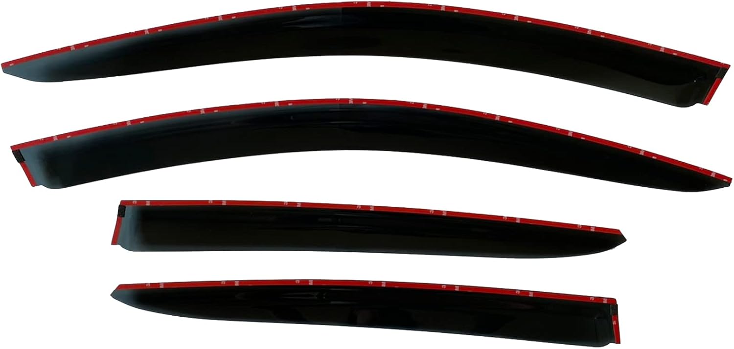 Deflectores de visera de ventana lateral con cinta adhesiva para Kia Optima K5 Lx S Ex Sx Special Premium Smoke Tinted Rain Guard 2017 2018 2019