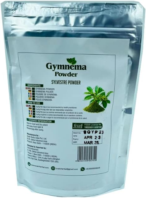 SVATV Gymnema Powder  Gymnema sylvestre  Gurmar Powder  Meshashringi Powder  8.01 oz, Half Pound