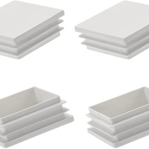 METALLIXITY Tapas cuadradas para postes (1.97 x 1.97 pulgadas), 8 unidades, tapón de extremo de tubo de plástico, para decoración de muebles, METALLIXITY Tapas cuadradas para postes (1.97 x 1.97 pulgadas), 8 unidades, tapón de extremo de tubo de plástico, para decoración de muebles,