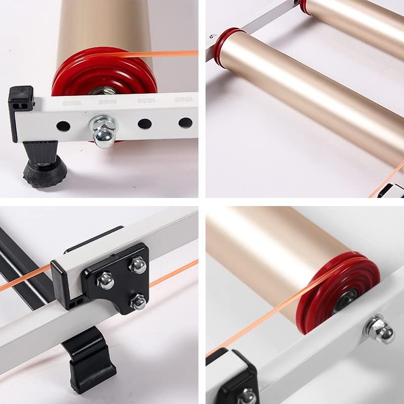 DIYTuning – Rodillos de bicicleta ajustables para bicicleta, soporte plegable para interiores, para el hogar, bicicleta de montaña, con resistencia