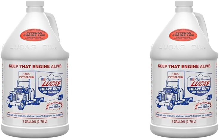 Lucas Oil 10002 Estabilizador de aceite resistente, 1 galón (paquete de 2)
