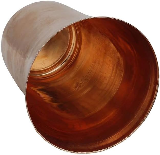 Vasos de cobre puro para beber, tazas de cobre puro para salud ayurvédica, 2 uds.