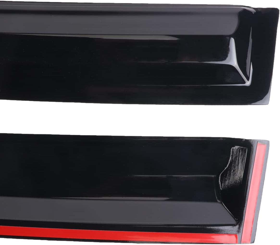 Duolctram – 4 deflectores de visera de ventana de repuesto para Nissan Sentra Sedan 2013-2019