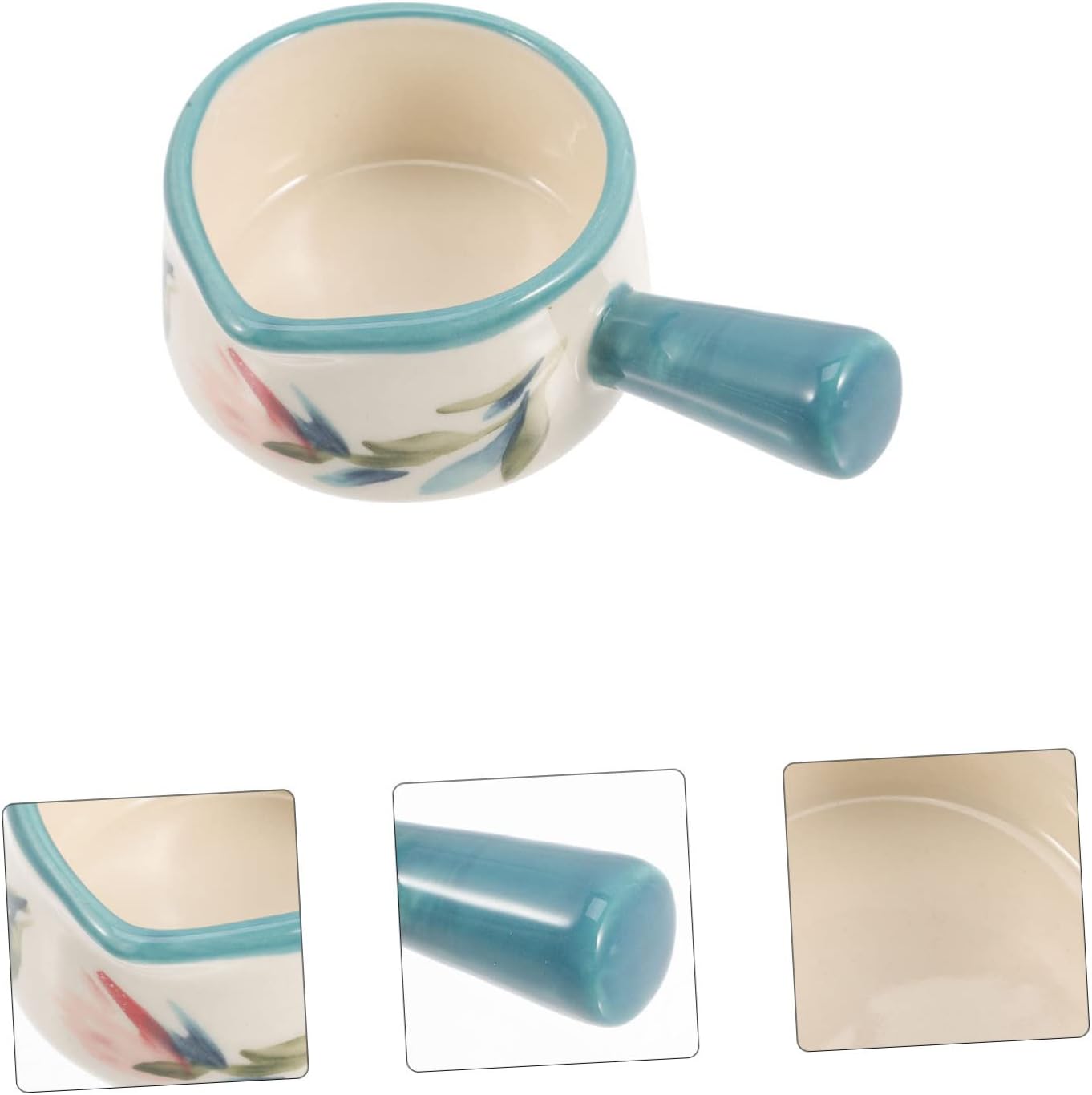 Homoyoyo Taza de leche de cerámica Calentadores de café Olla de fusión de mantequilla Bistec Mantequilla Tazón de cerámica Sartén pequeña Cacerola
