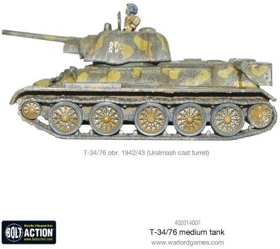 Bolt Action T3476 Tanque mediano 156 WWII Guerra Mundial Figuras de Guerra Militar Kit de Modelo de Plástico