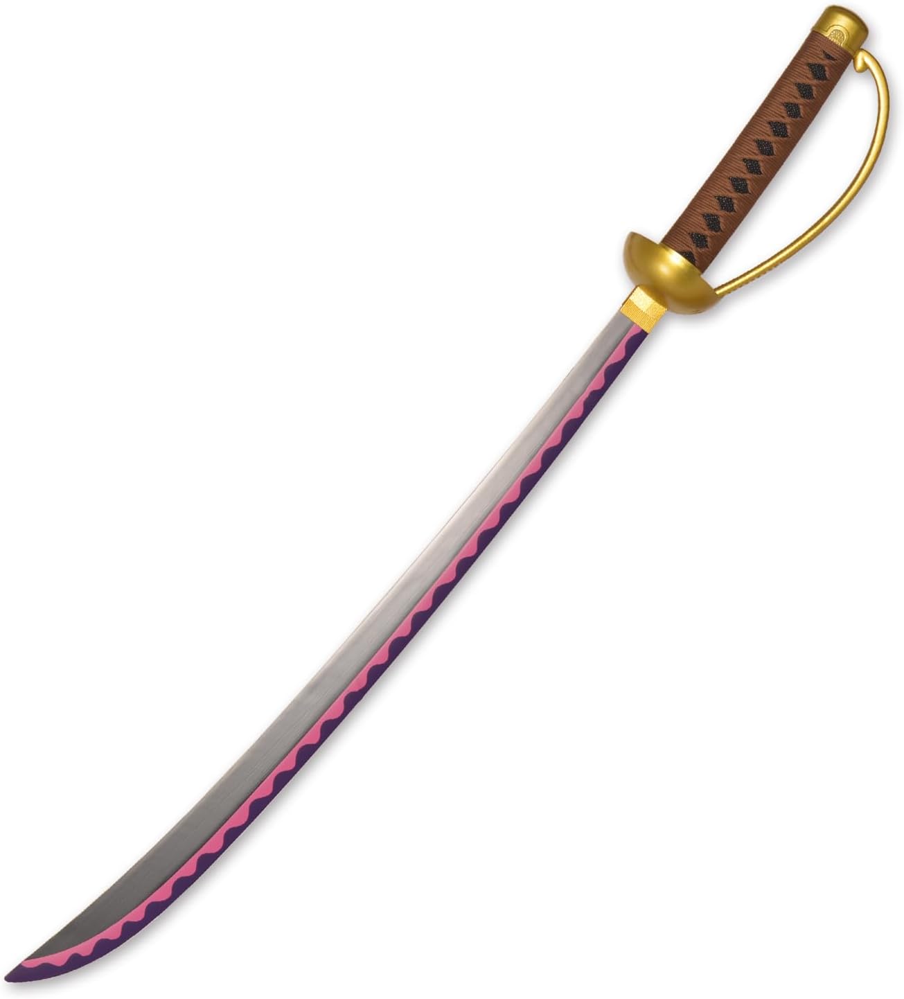 Sword fort Espadas de acero al carbono Roronoa Zoro de metal real de aproximadamente 41 pulgadas, Katana Anime Cosplay espada, Yama Enma ArashiDeath