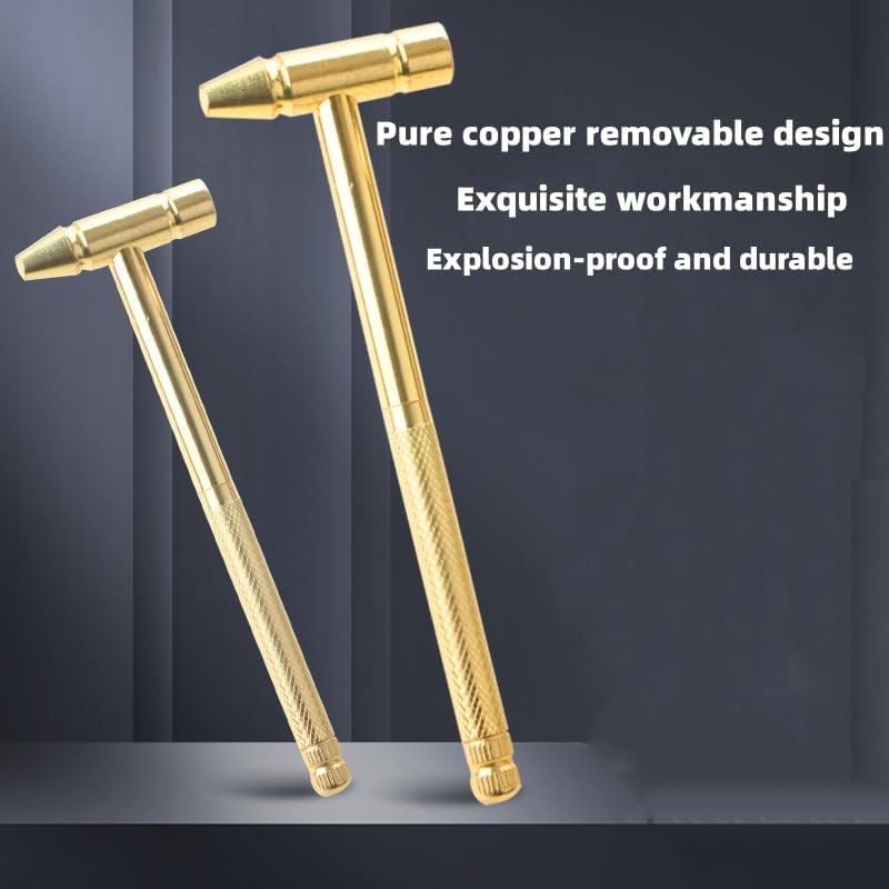 Mini martillo multifuncional de latón 6 en 1, juego de destornilladores pequeños, para reparación de teléfonos móviles, relojes, cámara, tablet,