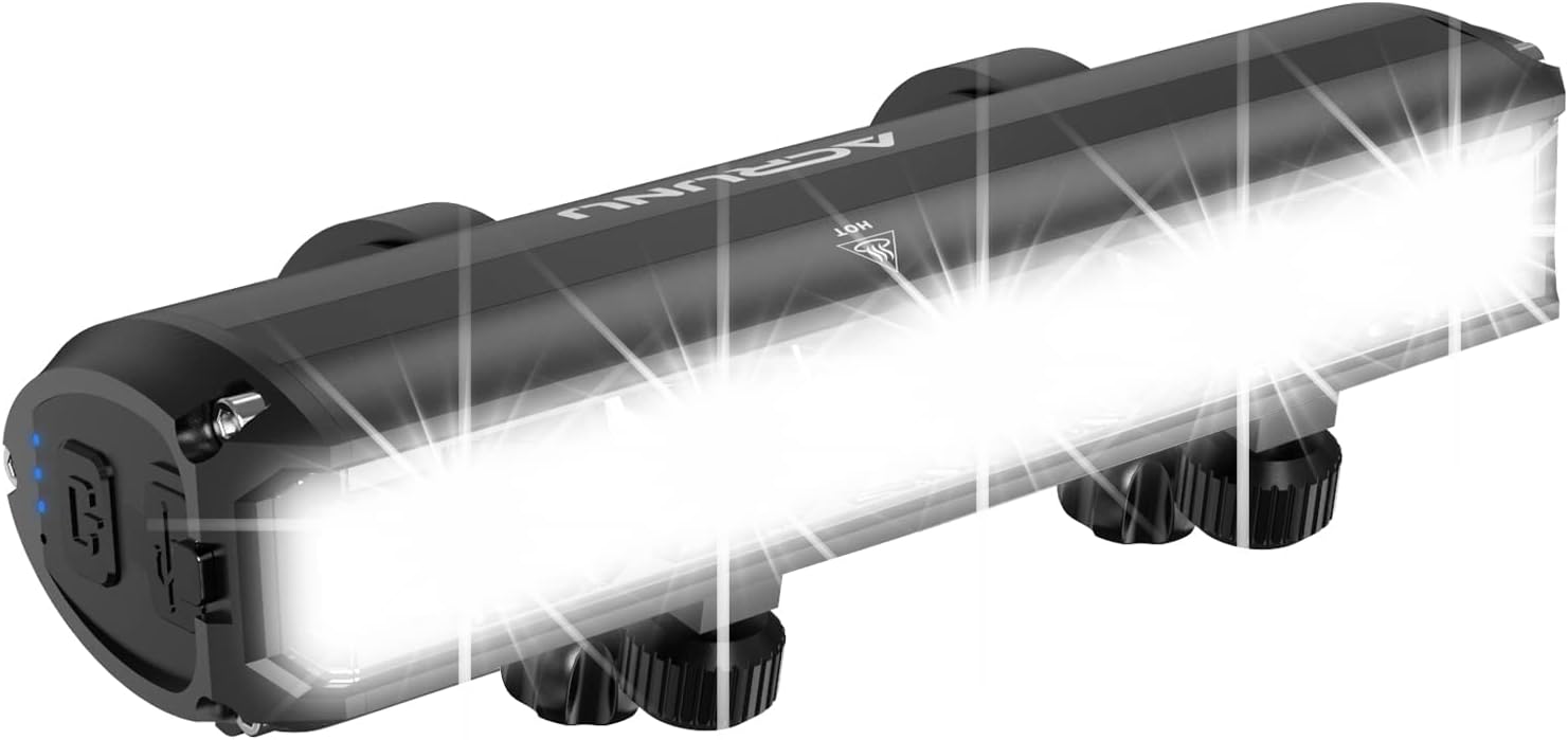 Luz LED súper brillante para bicicleta,Faro de bicicleta recargable por USB, 5 modos, faro de bicicleta impermeable, ciclismo todoterreno de montaña