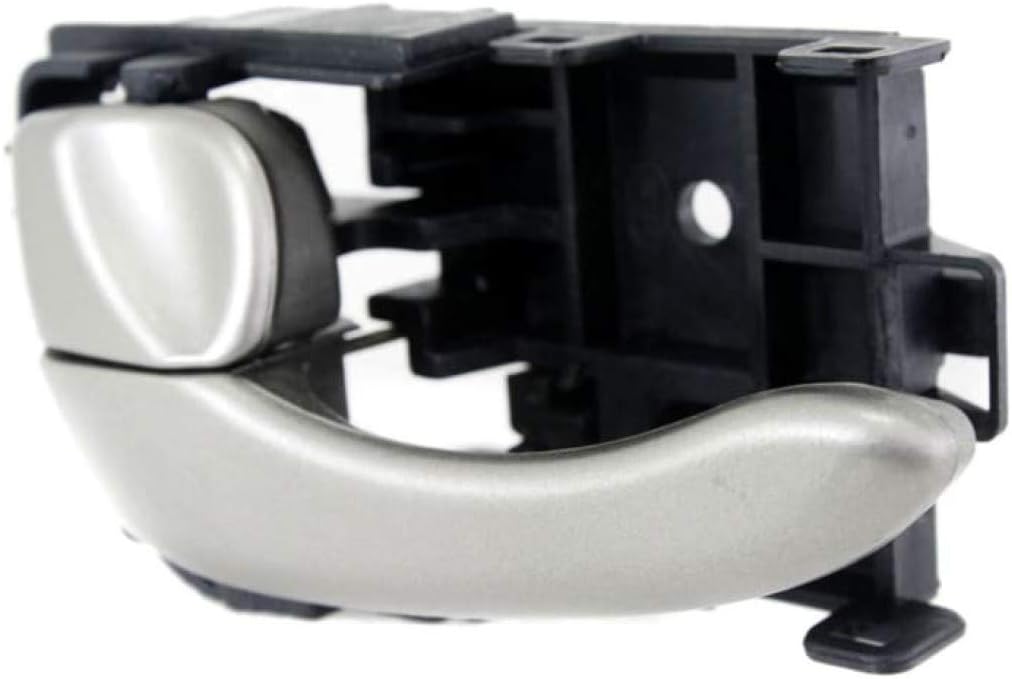 KarParts360 Para Nissan Maxima Manija De Puerta Interior Delantera O Trasera, Lado Del Conductor Pintado Plata 2002 2003  Con Botón De Bloqueo De