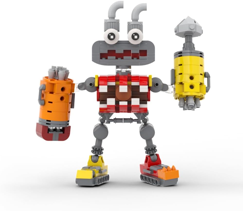 Epic Level Monster Wubbox – Juego de bloques de construcción de figuras de acción cantando, juguetes creativos, coleccionables, cumpleaños, adecuado