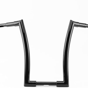 Perchas Fat Ape de 1.5 pulgadas, color negro brillante, 16 pulgadas, manubrio de fácil cableado para Harley 1996-2013 Road Glide y modelos Road King Perchas Fat Ape de 1.5 pulgadas, color negro brillante, 16 pulgadas, manubrio de fácil cableado para Harley 1996-2013 Road Glide y modelos Road King