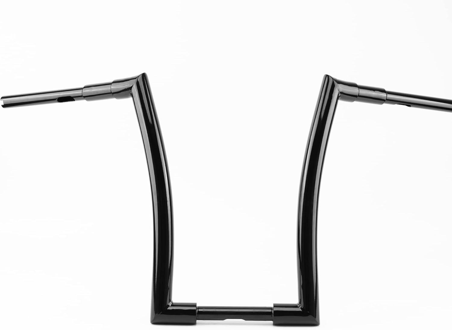 Perchas Fat Ape de 1.5 pulgadas, color negro brillante, 16 pulgadas, manubrio de fácil cableado para Harley 1996-2013 Road Glide y modelos Road King
