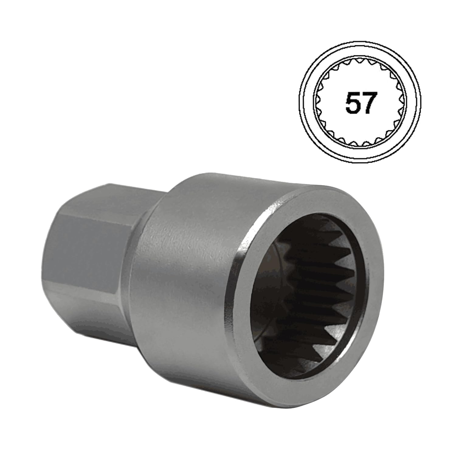 ABC-57 – Llave de tuerca de bloqueo de rueda para Porsche VW Toureg PanameraCayenneMacanCaymanSUV, Adaptador de tuerca de bloqueo de rueda,