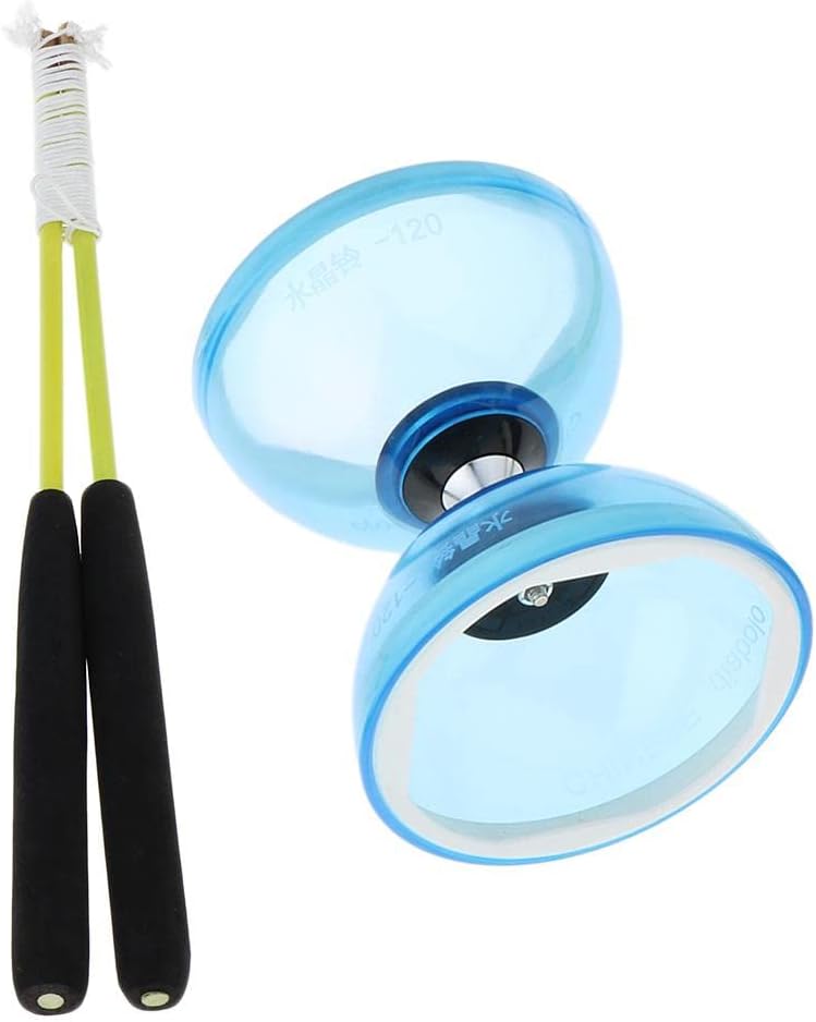 Newmind Diabolo WSticks Juego De Circo Tradicional Chino Yo Yo Malabarismo Juguete 4.7 in – Azul