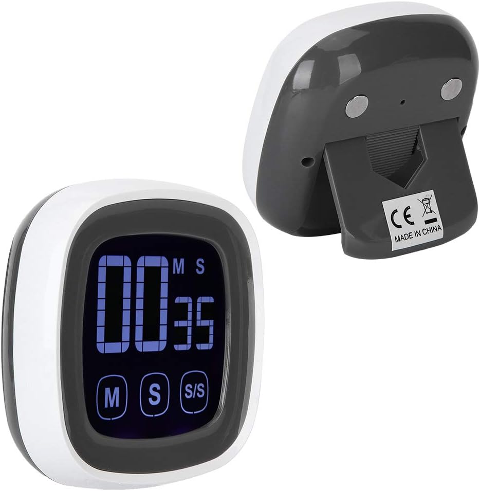 Fydun Temporizador digital de cocina con alarma Sc grande, recordatorios de cuenta regresiva, cronómetro para el hogar con imán, temporizador de