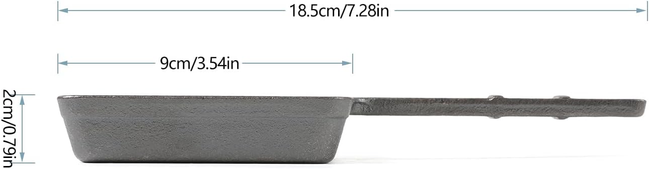 HOWOK – Juego de 8 sartenes para parrilla de raclette de forma cuadrada, sartenes para derretir queso para barbacoa, mini sartenes para queso,