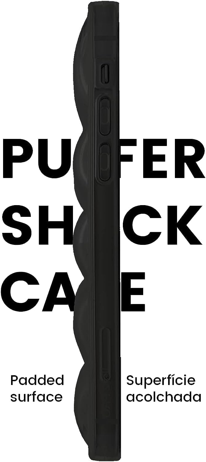 Funda compatible con iPhone 14 Pro Max Premium estilo puffer – Elegancia negra