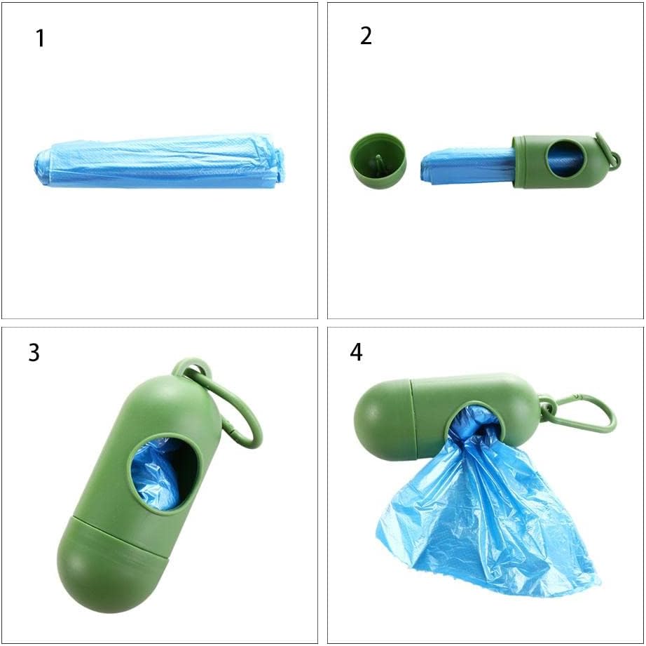 Dispensador de bolsas de excremento de perro, bolsa de basura para bolsas de basura, soporte para bolsas de basura de mascotas, para caminar, gatos,