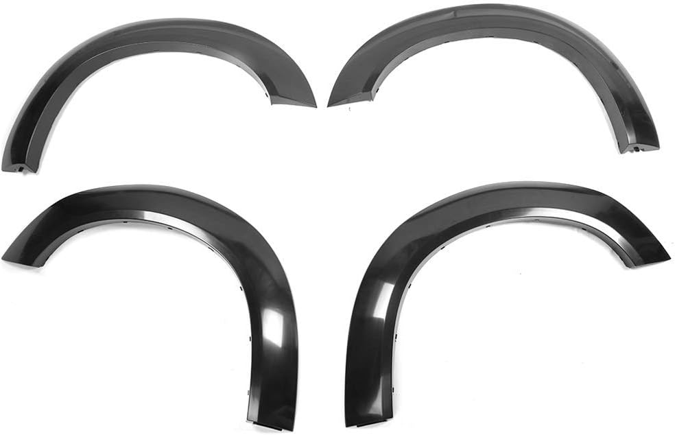 Defensas de guardabarros estilo demonio compatibles con modelos Dodge Challenger Hellcat 2015-2023, polipropileno negro sin pintar por IKON