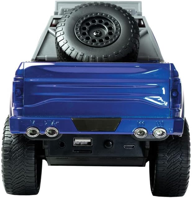 QFX BT-150 Altavoz Bluetooth estilo camión con LED (azul)