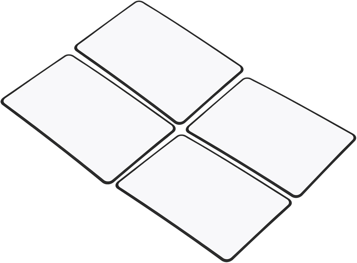 PATIKIL Lupa de 3 marcapáginas, paquete de 4 lupas de visión completa de páginas de libros, lámina de PVC para personas con baja visión, lectura de