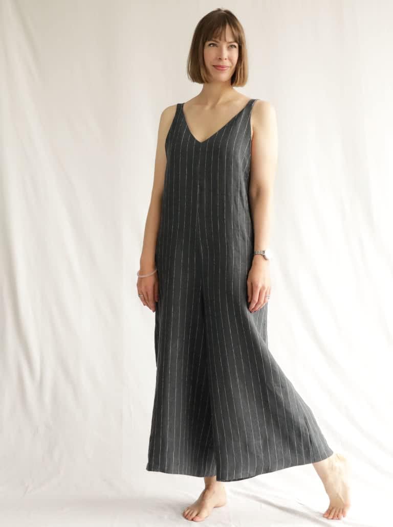Patrón de costura estilo arco – Mono Norman (tallas 10-22)