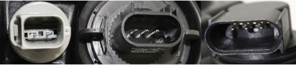 KarParts360 Para Ford F-350 Super Duty 2004 2005 2006 2007 Super Duty – Par de luces delanteras para lado del conductor y del pasajero con bombillas
