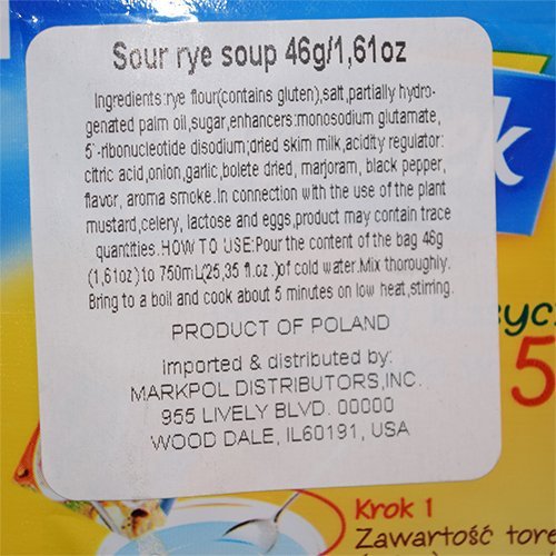 Kucharek Zurek Slaski 1.62oz (paquete de 5)