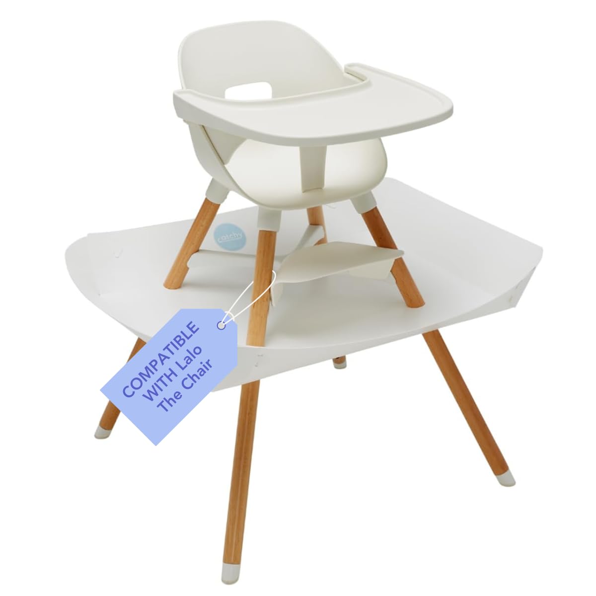 Catchy – El receptor de comida y desorden para la silla alta Lalo The Chair – Accesorio de captura de alimentos Catchy para sillas altas – Tapete de