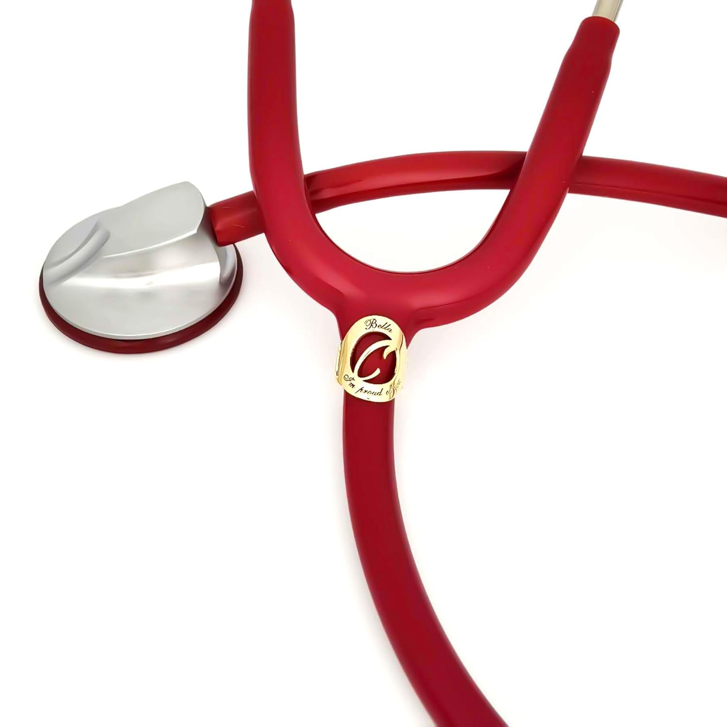 Stethoscope Name Tag Personalized – Stethoscope Charms Engraved Initial – Adjustable Custom Stethoscope Id Tag as Gift for Nurse, Doctor and Medical