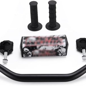 Manillar de motocicleta de 1-18 pulgadas, manillar de motocross Universa con empuñaduras de almohadilla de barra para Raptor250 660 CRF250 CRF450 Manillar de motocicleta de 1-18 pulgadas, manillar de motocross Universa con empuñaduras de almohadilla de barra para Raptor250 660 CRF250 CRF450