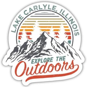 R and R Imports Calcomanía de vinilo de recuerdo de Lake Carlyle Illinois (2 pulgadas), diseño Xplore R and R Imports Calcomanía de vinilo de recuerdo de Lake Carlyle Illinois (2 pulgadas), diseño Xplore