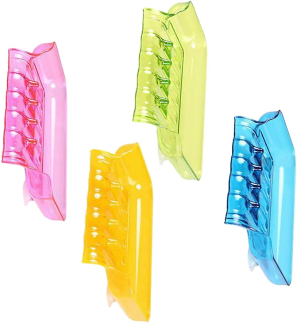 Cabilock Soporte para jabón resistente, 8 piezas, jabonera de baño, soporte para esponja, cesta de jabón, soporte de jabón ligero y colorido