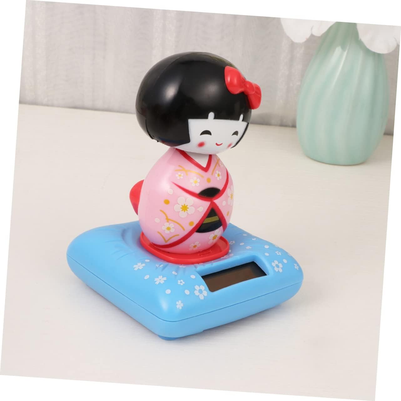 NOLITOY Juguetes de baile de coche con energía solar, kimono, muñeca sacudida, juguete de coche, quimono solar, muñequera, cabezas de burbujas,