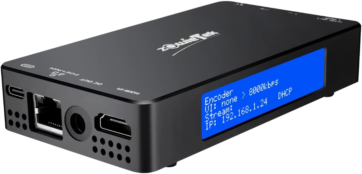 Codificadordecodificador de video HDMI 4K, ZowieBox, NDI  Convertidorreproductor HX3, grabadora de captura de video de paso, SRTRTMP (S)RTSP,