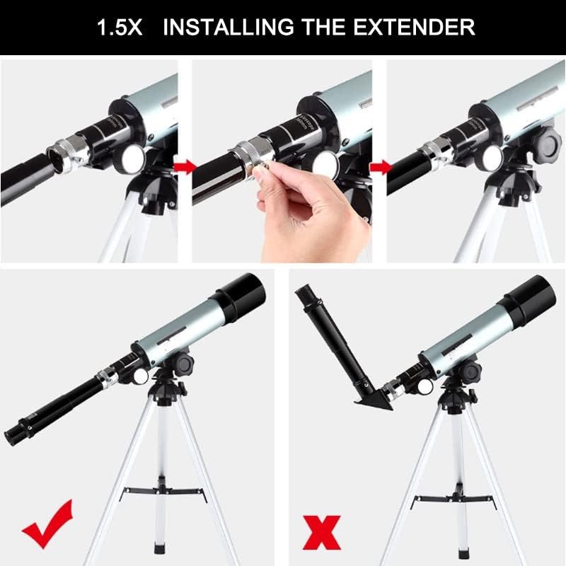 Telescopio para adultos y niños, telescopio astronómico HD 90x para principiantes, ocular de 0.276 pulgadas, fácil de usar para principiantes y