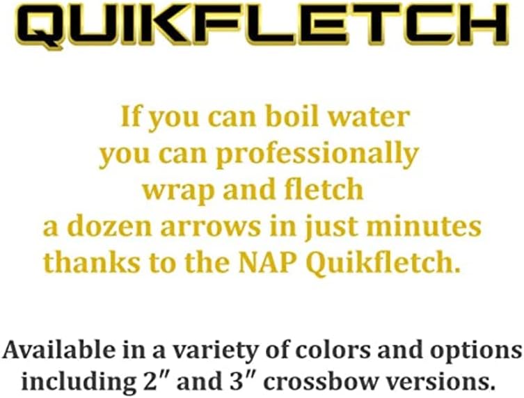 New Archery Products Quikfletch Twister 3-Inch 3-Vane Easy-to-Use Stabilizing Fletching for Increased Accuracy of Crossbow Bolts – 3 & 6 Pack