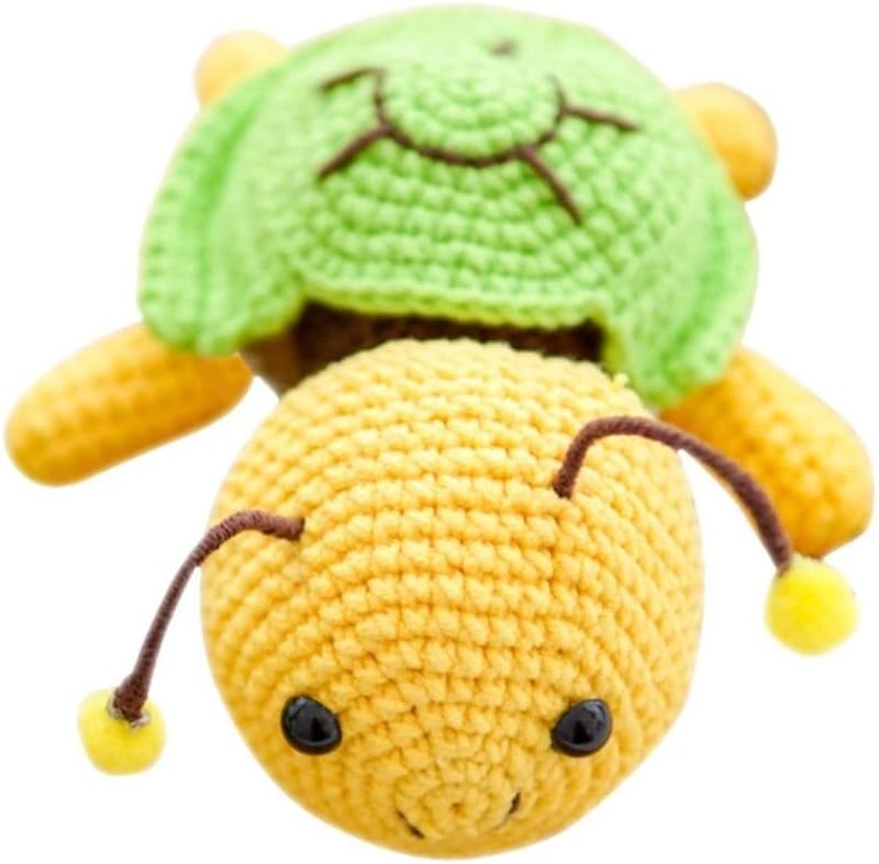 gofidin Turtle Bee – Kit de ganchillo para principiantes, kit completo de animales de ganchillo para principiantes, expertos, adultos y niños,